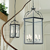 Charlecote Lantern in Matt Black