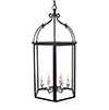 Large Charlecote Lantern in Matt Black