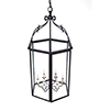 Large Charlecote Lantern in Matt Black