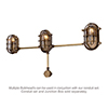 Bulkhead Outdoor Light in Antiqued Brass