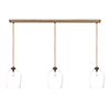 Walcot Triple Pendant Track in Antiqued Brass 