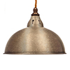 Butler Triple Pendant Track in Antiqued Brass 