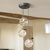 Fulbourn Triple Pendant Rose in Polished