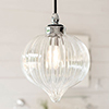 Ava Bathroom Pendant Light in Nickel