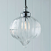 Ava Bathroom Pendant Light in Nickel