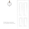 Orla Glass Pendant Light in Antiqued Brass
