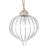 Orla Glass Pendant Light in Plain Ivory