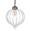 Orla Glass Pendant Light in Polished