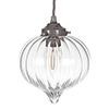 Mia Glass Pendant Light in Polished