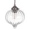 Mia Glass Pendant Light in Polished