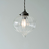 Mia Glass Pendant Light in Polished