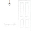 Mia Glass Pendant Light in Polished