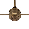 Mayfield 2 Arm Pendant Light in Antiqued Brass