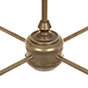 Mayfield 4 Arm Pendant Light in Antiqued Brass