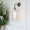 Lambourne Wall Light in Antiqued Brass