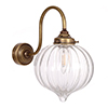 Mia Wall Light in Antiqued Brass