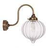 Mia Wall Light in Antiqued Brass