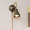 Single Edgeware Plug-In Spotlight in Antiqued