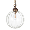 Fulbourn Porch Pendant Light in Antiqued Brass