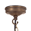 Fulbourn Porch Pendant Light in Antiqued Brass