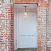 Fulbourn Porch Pendant Light in Antiqued Brass