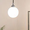 Compton Opal Bathroom Pendant Light in Nickel