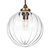 Fulbourn Bathroom Pendant Light in Antiqued Brass