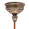 Fulbourn Bathroom Pendant Light in Antiqued Brass
