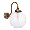 Compton Wall Light in Antiqued Brass