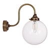 Compton Wall Light in Antiqued Brass