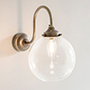 Compton Wall Light in Antiqued Brass