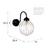 Putney Bathroom/Outdoor Light in Matt Black