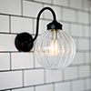 Putney Bathroom/Outdoor Light in Matt Black