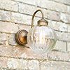Putney Bathroom/Outdoor Light in Antiqued Brass