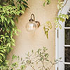Putney Bathroom/Outdoor Light in Antiqued Brass