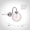 Putney Bathroom/Outdoor Wall Light in Nickel