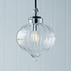 Mia Bathroom Pendant Light in Nickel