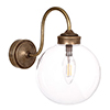 Compton Bathroom/Outdoor Light in Antiqued Brass