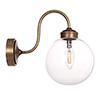 Compton Bathroom/Outdoor Light in Antiqued Brass