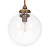 Compton Bathroom Pendant Light in Antiqued Brass