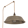 Balmoral Plug-In Pendant in Antiqued Brass 