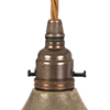 Balmoral Plug-In Pendant in Antiqued Brass 