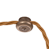 Balmoral Plug-In Pendant in Antiqued Brass 