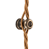 Balmoral Plug-In Pendant in Antiqued Brass 