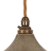 Balmoral Plug-In Pendant with Inline Switch in Antiqued Brass
