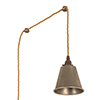 Club Plug-In Pendant in Antiqued Brass