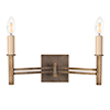 Elmwood Angled Wall Light in Antiqued Brass