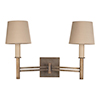 Elmwood Angled Wall Light in Antiqued Brass