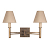 Elmwood Angled Wall Light in Antiqued Brass