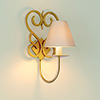 Single Jalousie Wall Light in Old Gold